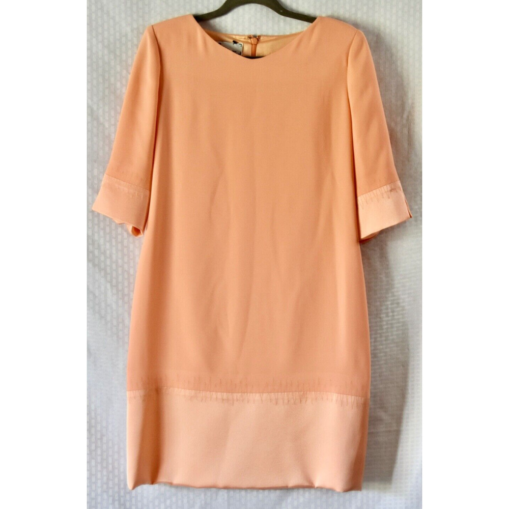 Lourdes Chavez Haute Couture Silk-Wool Blend Kimono Sleeves Blouson Dress